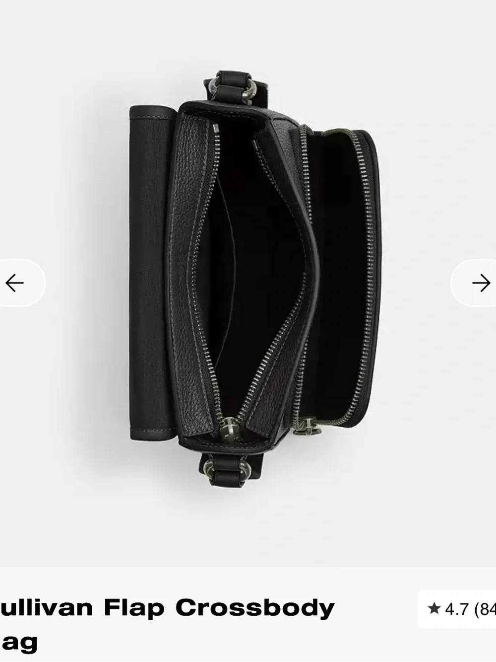 Coach Black Sullivan Flap Crossbody